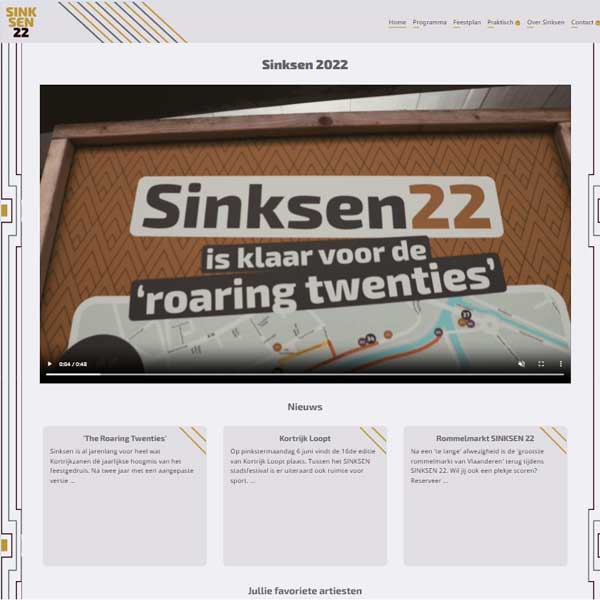 Project 2 | Remake website Sinksen 