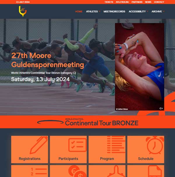 Website Guldensporenmeeting